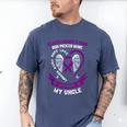 Purple Epilepsy Awareness Day Month In Memory Of Uncle Men's Comfort Colors T-Shirt Blue Jean