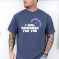 Purple Memory Men's Comfort Colors T-Shirt Blue Jean