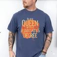 Queen Associate Degree Afrocentric Graduation T Shirt Men's Comfort Colors T-Shirt Blue Jean