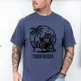 Raccoon Reading Books Summer Humor Trash Reader Men's Comfort Colors T-Shirt Blue Jean