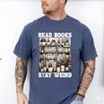 Read Books Stay Weird Introvert Book Lover Book Men's Comfort Colors T-Shirt Blue Jean