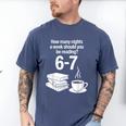 Reading 67 Meme English Teacher Book Lover Men's Comfort Colors T-Shirt Blue Jean