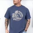 Reading Book Bookish Book Club Bookmarks Are For Quitters Men's Comfort Colors T-Shirt Blue Jean