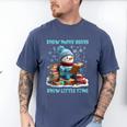Reading Snow So Many Books Christmas Snow Little Time Men's Comfort Colors T-Shirt Blue Jean