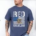 RED Friday For My Dad Military Veteran Deployed Men's Comfort Colors T-Shirt Blue Jean