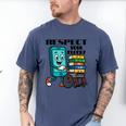 Respect Elders Cellphone Pushing Books In a Wheelchair Men's Comfort Colors T-Shirt Blue Jean Respect Elders Cellphone Pushing Books In a Wheelchair Men's Comfort Colors T-Shirt Blue Jean