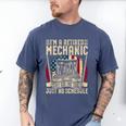 Retired Car Mechanic Tool Retirement Dad Grandpa Men Men's Comfort Colors T-Shirt Blue Jean