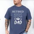 Retired Promoted To Stay At Home Dog Dad Men's Comfort Colors T-Shirt Blue Jean