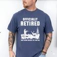 Retirement 2025 Retire Deer Hunting Retired For Dad Men's Comfort Colors T-Shirt Blue Jean