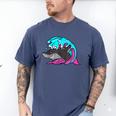 Retro 80s Shark Whale Diving Nostalgia Shark Party Men's Comfort Colors T-Shirt Blue Jean Retro 80s Shark Whale Diving Nostalgia Shark Party Men's Comfort Colors T-Shirt Blue Jean