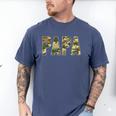 Retro Camo Hunting Papa Old Camo Dad Father’s Day Daddy Men's Comfort Colors T-Shirt Blue Jean