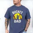 Retro Daddy Bucket Dad Softball Girl Men's Comfort Colors T-Shirt Blue Jean Retro Daddy Bucket Dad Softball Girl Men's Comfort Colors T-Shirt Blue Jean