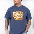 Retro Groovy Dad Family Birthday 60s 70s Hippie Costume Men's Comfort Colors T-Shirt Blue Jean