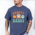 Retro Groovy Daddy Matching Family Birthday Party Men's Comfort Colors T-Shirt Blue Jean