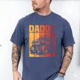 Retro Monster Truck Daddy Matching Family Birthday Party Men's Comfort Colors T-Shirt Blue Jean