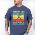 Retro Running Dad Runner Marathon Athlete Humor Outfit Men's Comfort Colors T-Shirt Blue Jean