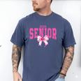Retro Senior 2026 Class Of 2026 Coquette Pink Bow Graduation Men's Comfort Colors T-Shirt Blue Jean