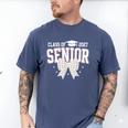 Retro Senior 2027 Girl Coquette Bow Class Of 2027 Graduation Men's Comfort Colors T-Shirt Blue Jean