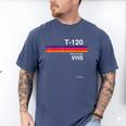 Retro VHS Tape Graphics 80s 90s Nostalgia Costume Men's Comfort Colors T-Shirt Blue Jean