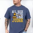 All Rise Here Comes The Judge Lawyer Graduation Quote Men's Comfort Colors T-Shirt Blue Jean