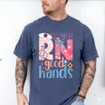 You RN Good Hands Cute Nurse Nursing Student Graduation Men's Comfort Colors T-Shirt Blue Jean