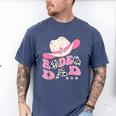Rodeo Dad Pink Cowgirl 1St Birthday Family Matching Men's Comfort Colors T-Shirt Blue Jean