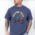 This How I Rolled Retro Tricycle 80s 90s Kid Nostalgia Men's Comfort Colors T-Shirt Blue Jean