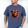 Rottweiler Heart Glasses Cute Rottie Dog Lover Mom Dad Kids Men's Comfort Colors T-Shirt Blue Jean