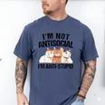Sarcasm Cat Sarcastic Introvert Antisocial Cat Lover Men's Comfort Colors T-Shirt Blue Jean Sarcasm Cat Sarcastic Introvert Antisocial Cat Lover Men's Comfort Colors T-Shirt Blue Jean