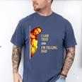 I Saw That I'm Telling Dad Religious Christian Jesus Men's Comfort Colors T-Shirt Blue Jean