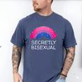 Secretly Bisexual Bi Introvert Bi Pride Antisocial LGBTQ Men's Comfort Colors T-Shirt Blue Jean Secretly Bisexual Bi Introvert Bi Pride Antisocial LGBTQ Men's Comfort Colors T-Shirt Blue Jean