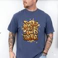 Self Care Introvert Relaxation Me Myself And Silence Retro Men's Comfort Colors T-Shirt Blue Jean