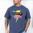 Senior 2023 Graduation Class Of 2023 Retro 90's Graduation Men's Comfort Colors T-Shirt Blue Jean