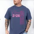 Senior 2026 Class Of 2026 Coquette Bow Graduation 2026 Men's Comfort Colors T-Shirt Blue Jean