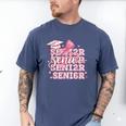 Senior 2026 Class Of 2026 Cute Coquette Pink Bow Graduation Men's Comfort Colors T-Shirt Blue Jean
