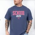 Senior 2026 Pink Coquette Bow Class Of 2026 Graduation Women Men's Comfort Colors T-Shirt Blue Jean