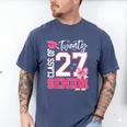 Senior 2027 Class Of 2027 Pink Coquette Bow Graduation Girl Men's Comfort Colors T-Shirt Blue Jean