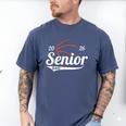 Senior Basketball Dad Class Of 2026 Graduation Graduate Men's Comfort Colors T-Shirt Blue Jean