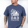 Senior Cheerleader Dad Cheer Class Of 2026 Graduation Men Men's Comfort Colors T-Shirt Blue Jean