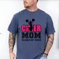 Senior Cheerleader Mom Cheer Class Of 2025 Graduation Women Men's Comfort Colors T-Shirt Blue Jean