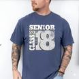 Senior Class Of 2018 T Shirt High School Graduation Men's Comfort Colors T-Shirt Blue Jean