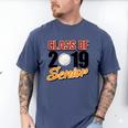 Senior Class Of 2019 Tshirt Graduation School Baseball Men's Comfort Colors T-Shirt Blue Jean