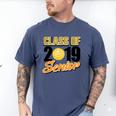 Senior Class Of 2019 Tshirt Graduation School Volleyball Men's Comfort Colors T-Shirt Blue Jean