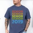 SENIOR CLASS 2019 T SHIRT High School Graduation Men's Comfort Colors T-Shirt Blue Jean