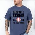 Senior Class Of 2025 Baseball Senior Night Graduation Party Men's Comfort Colors T-Shirt Blue Jean