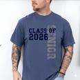 Senior Class Of 2026 Graduation Year High School & College Men's Comfort Colors T-Shirt Blue Jean