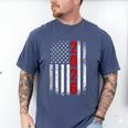 Senior Class Of 2026 Patriotic American USA Flag Graduation Men's Comfort Colors T-Shirt Blue Jean
