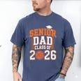 Senior Dad Class Of 2026 Graduate Basketball Graduation 2026 Men's Comfort Colors T-Shirt Blue Jean