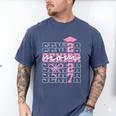 Senior Mom 2027 Class Of 2027 Coquette Bow Graduation 2027 Men's Comfort Colors T-Shirt Blue Jean