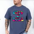 Senior Year 2022 Class Of 2022 Graduation Tie Dye Groovy Men's Comfort Colors T-Shirt Blue Jean